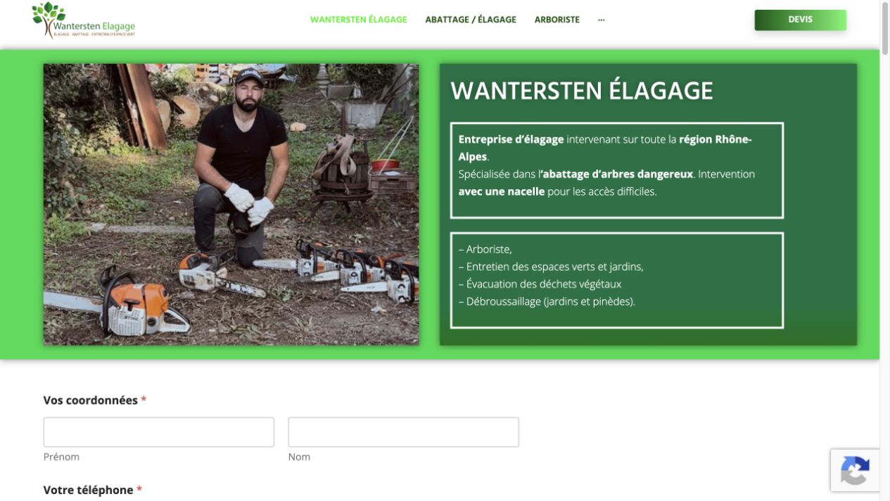 Capture du site de Wantersten Élagage