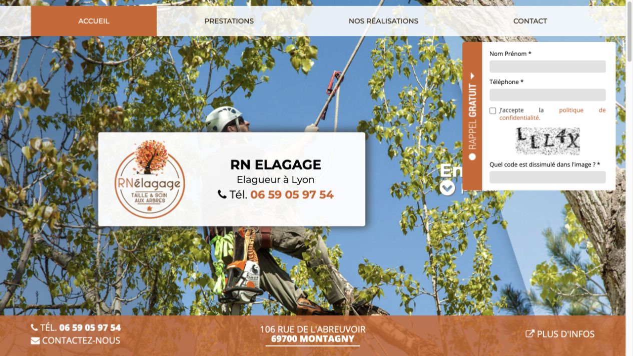 Capture du site de RN Élagage